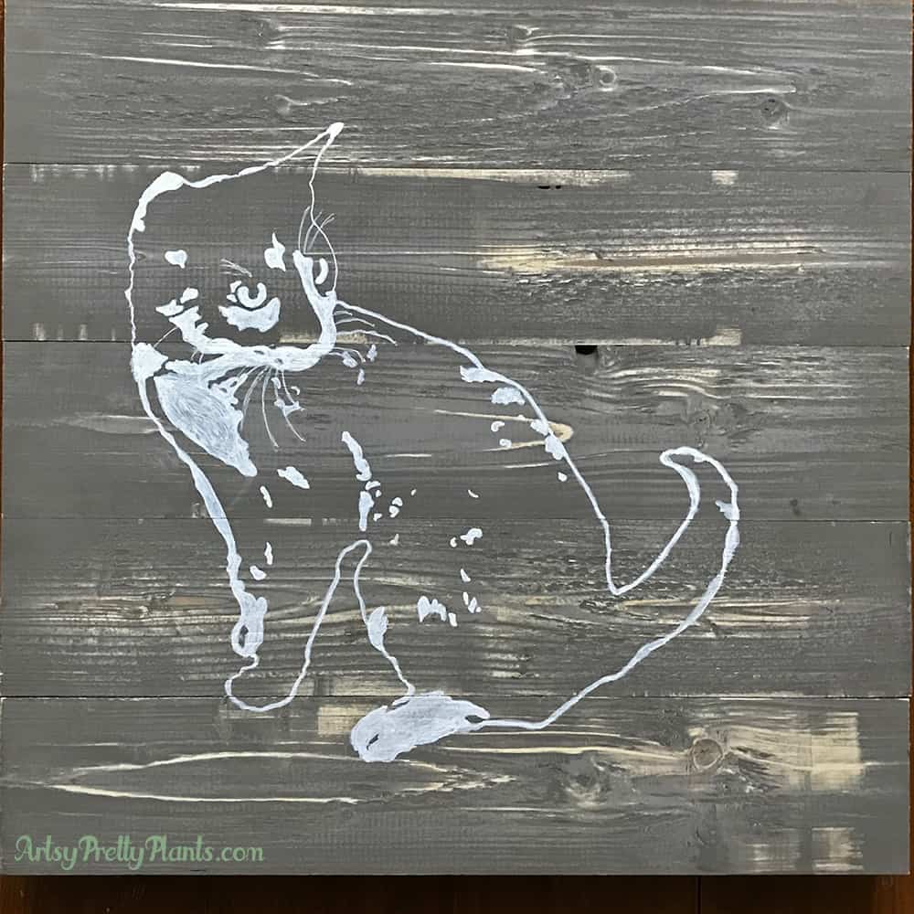 DIY Wood Painting Pet Portrait On Wood Step By Step Tutorial