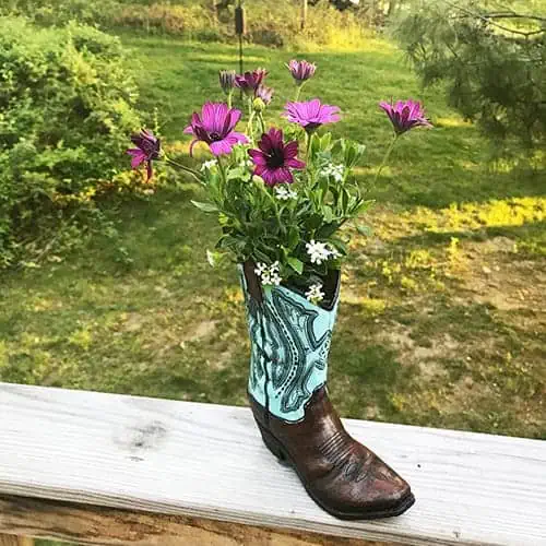 Repurposed Cowboy Boot Planter