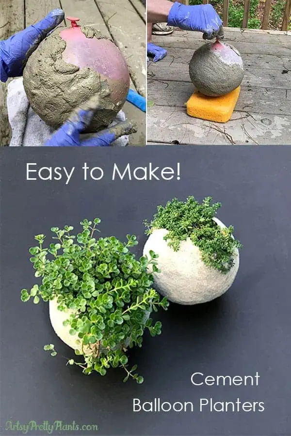 Cement Balloon Planter Tutorial