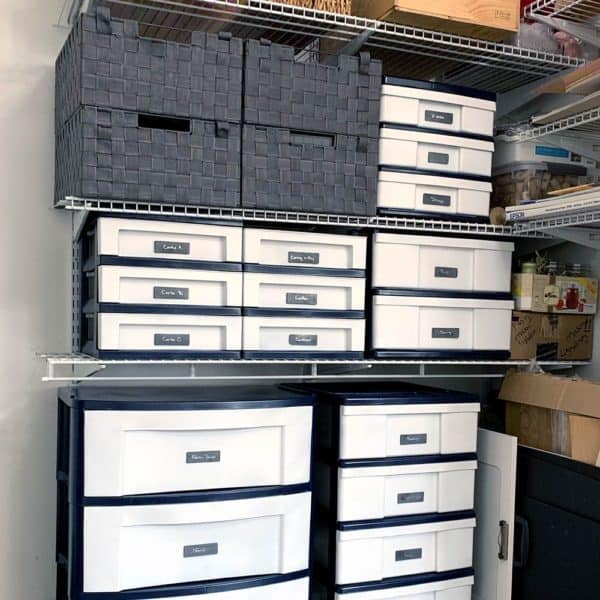 Painted Plastic Drawers DIY Organization The Craft Room Series