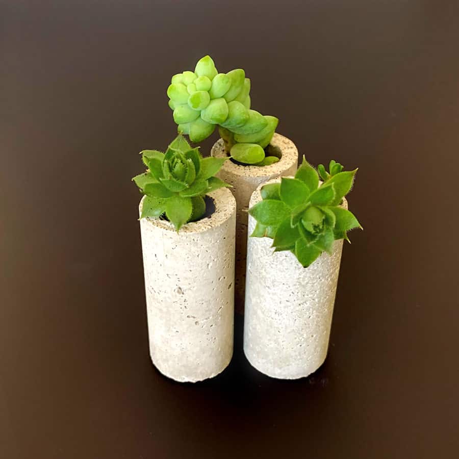 Concrete Wine Cork Planters A Fun DIY Concrete Tutorial