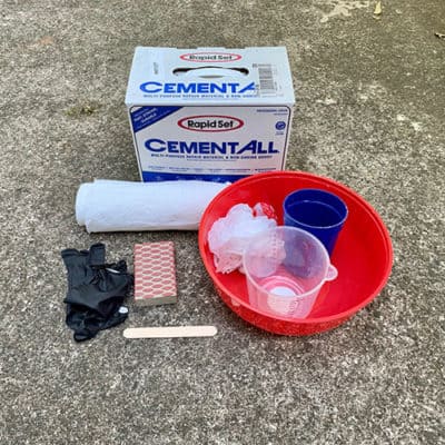 cement bird bath materials