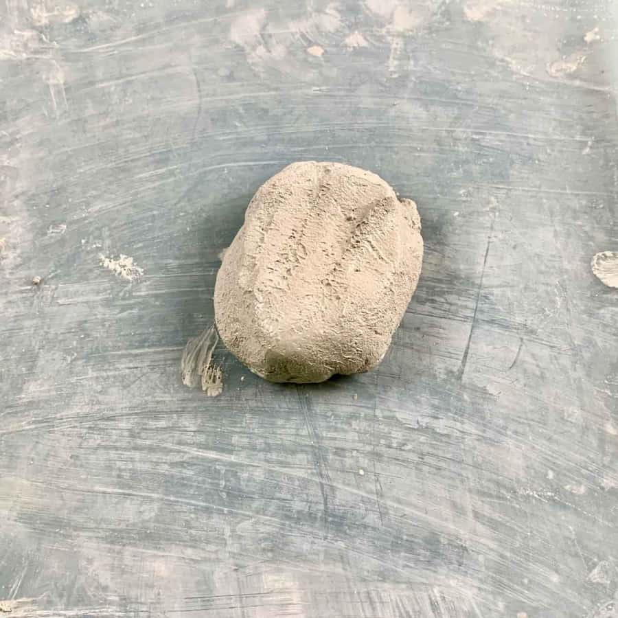 ball of wet cement