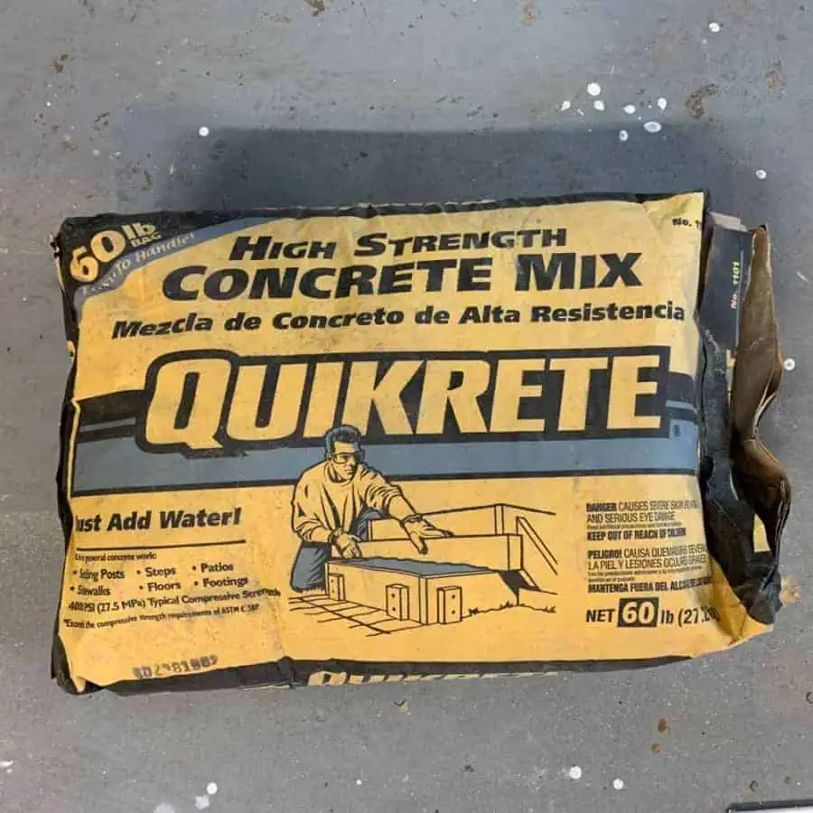 High strength concrete mix