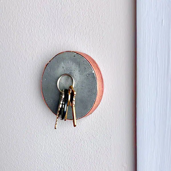 How to Make a Magnetic Cement Key Holder