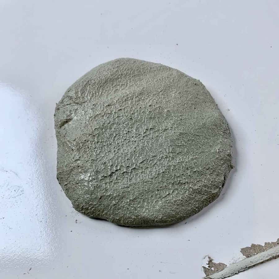 dough technique for concrete crafts mixture