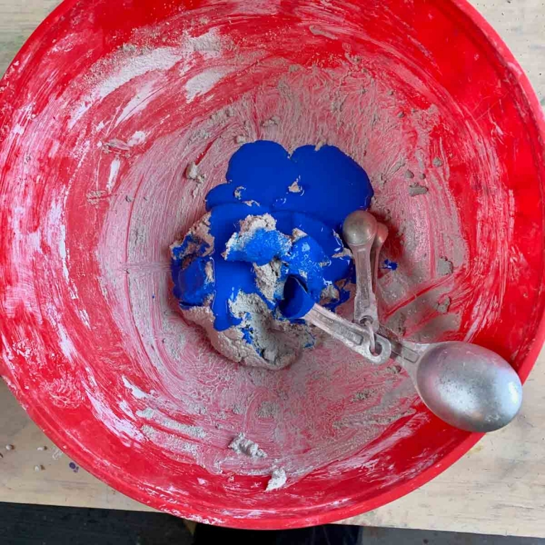 How To Color Concrete Crafts & Pigment Tests Artsy Pretty Plants