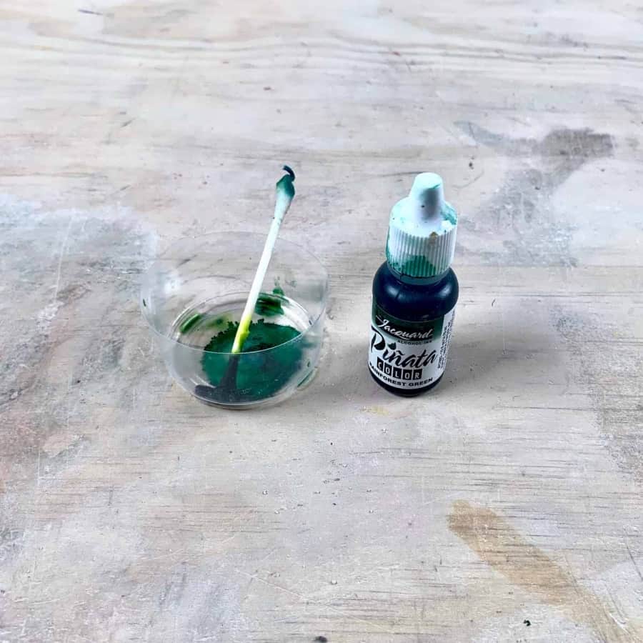 alcohol ink with as a concrete crafts pigment