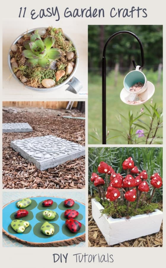 11 Easy diy garden crafts
