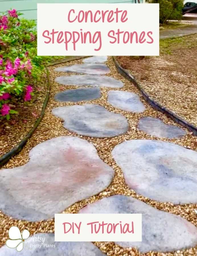 Diy Concrete Stepping Stones That Look Natural Artsy Pretty Plants - Diy Cement Patio Stones