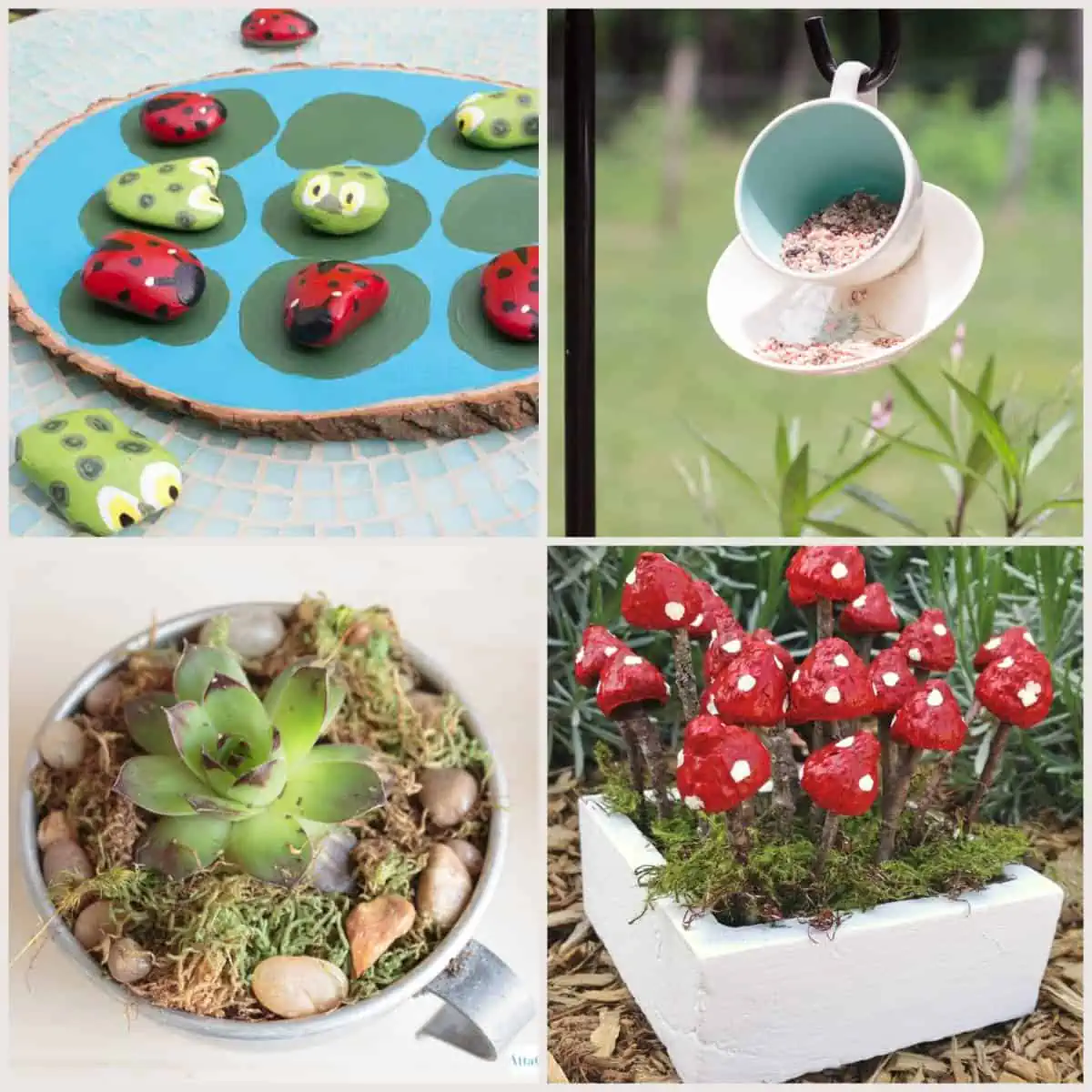 81 Easy DIY Garden Crafts- Easy Tutorials!