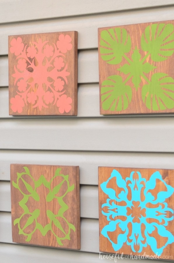 easy patio crafts - wood wall art