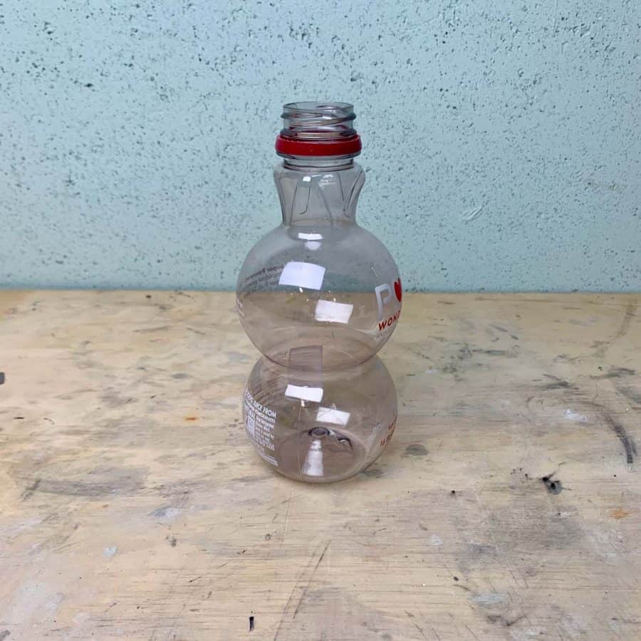 double bubble shaped plastic bottle