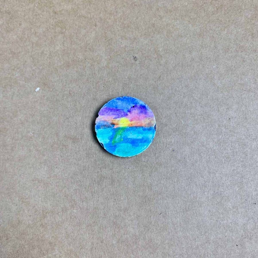 watercolors blended better on magnet