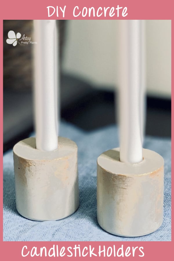 candlestick holders made from concrete
