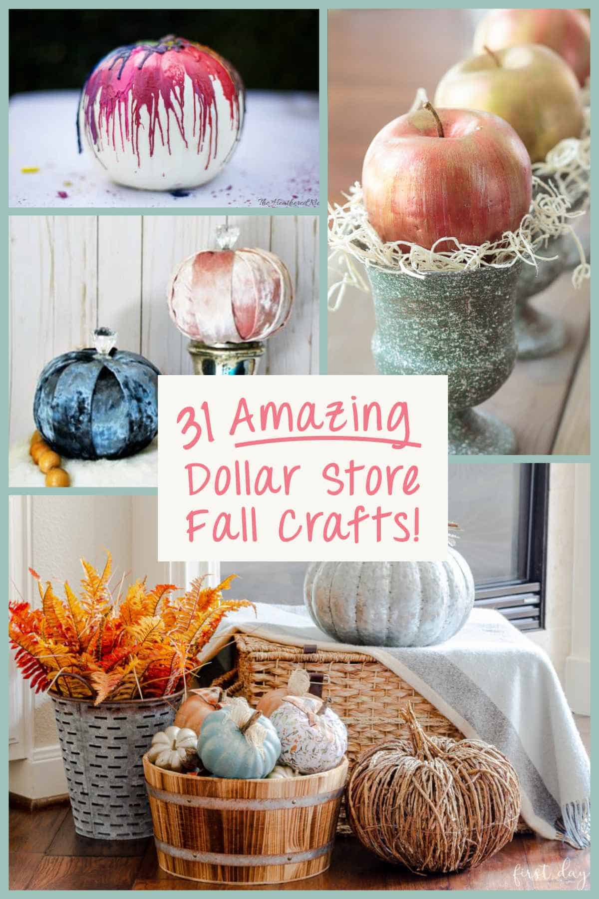 41 Amazing DIY Dollar Tree Crafts For Fall Artsy Pretty Plants