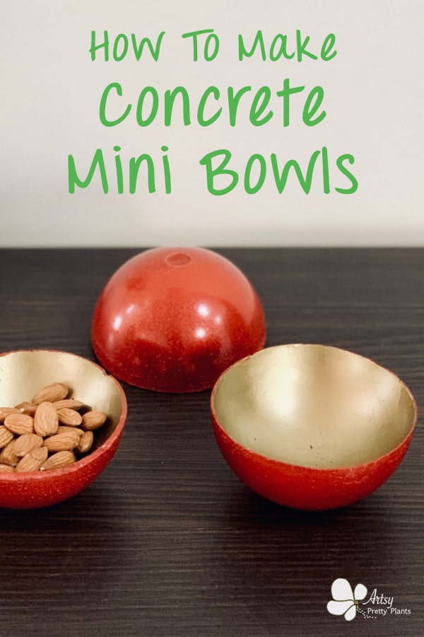 DiY mini concrete bowls