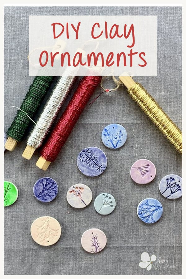 Easy DIY Nature Ornaments from Clay - Artsy Pretty Plants