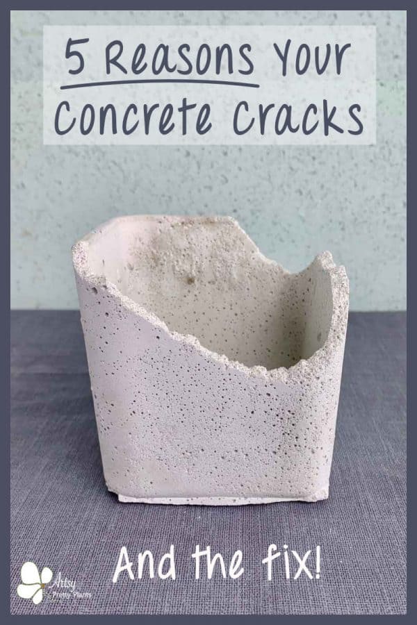 cracked concrete pot