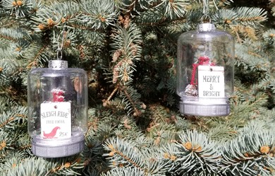 Dollar Store DIY: Easy Diamond Dust Ornaments  Little House of Four -  Creating a beautiful home, one thrifty project at a time.