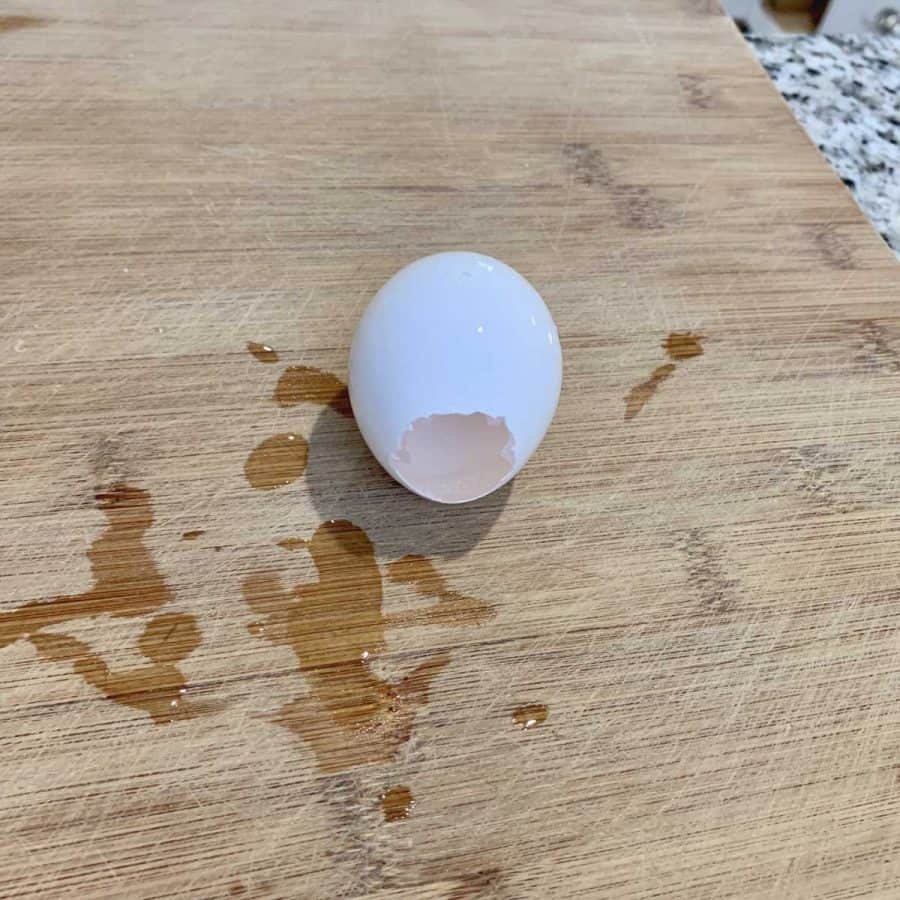 hollowed out egg top
