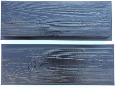 wood plank mold for concrete