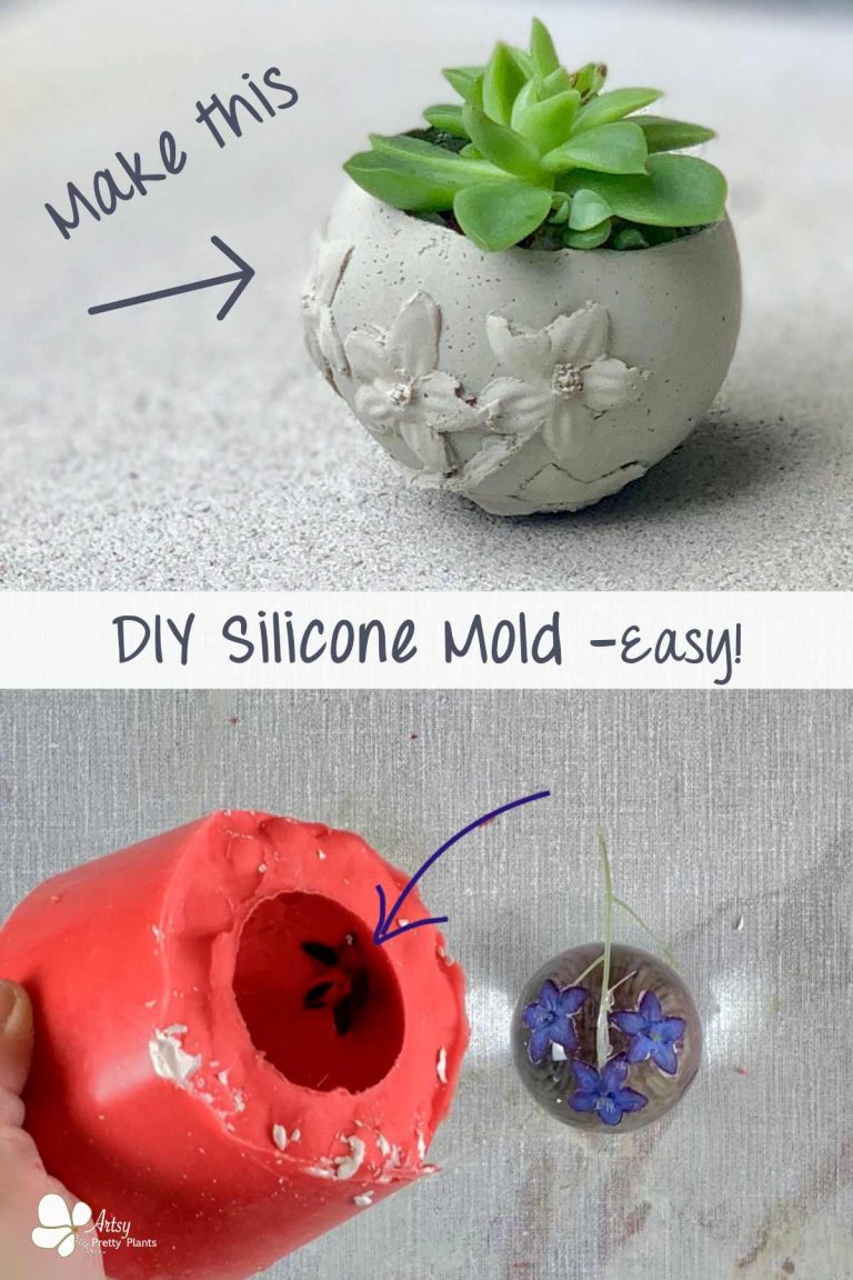 Make A Silicone Sphere Mold For A Cement Planter Artsy Pretty Plants