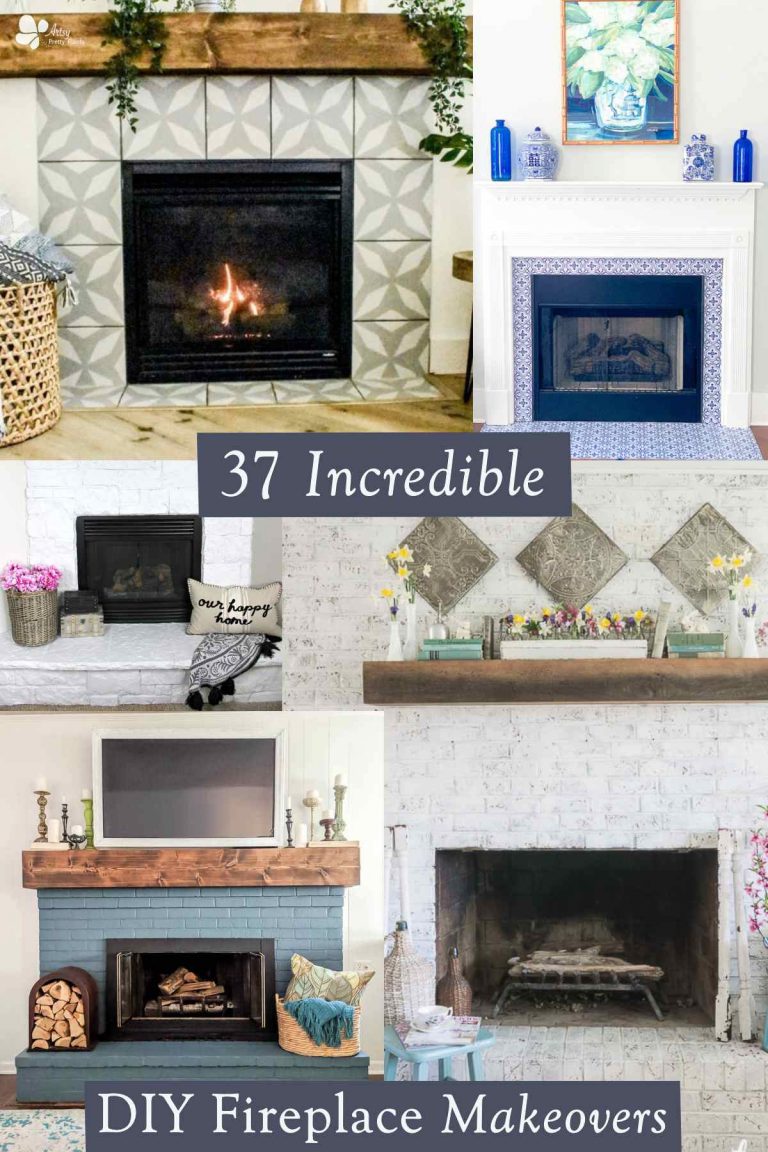37 Amazing Fireplace Remodel Ideas (To DIY) - Artsy Pretty Plants
