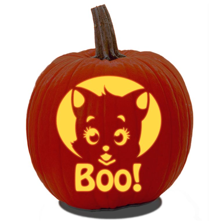 67 Cute Cat Pumpkin Carving Patterns (For Free!) | Artsy Pretty Plants