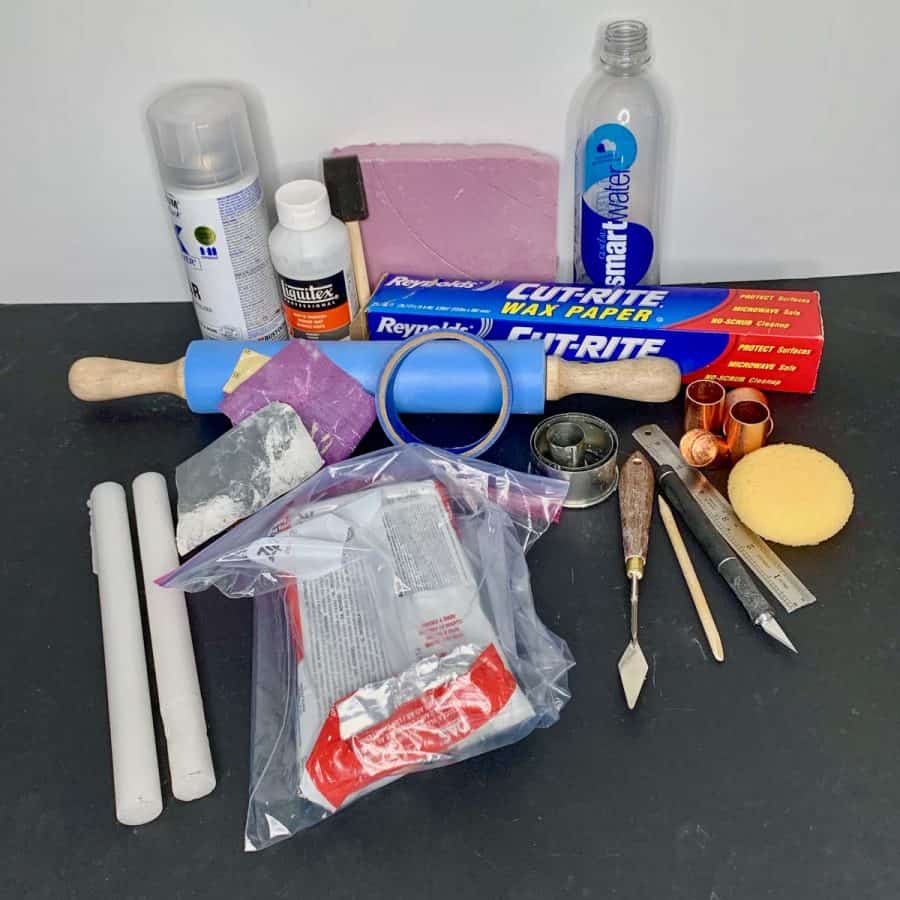 materials for amigo clay candlestick holders