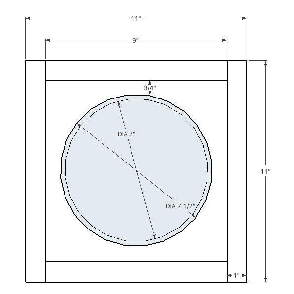 diagram of top view for block mold of a large concrete silicone mold