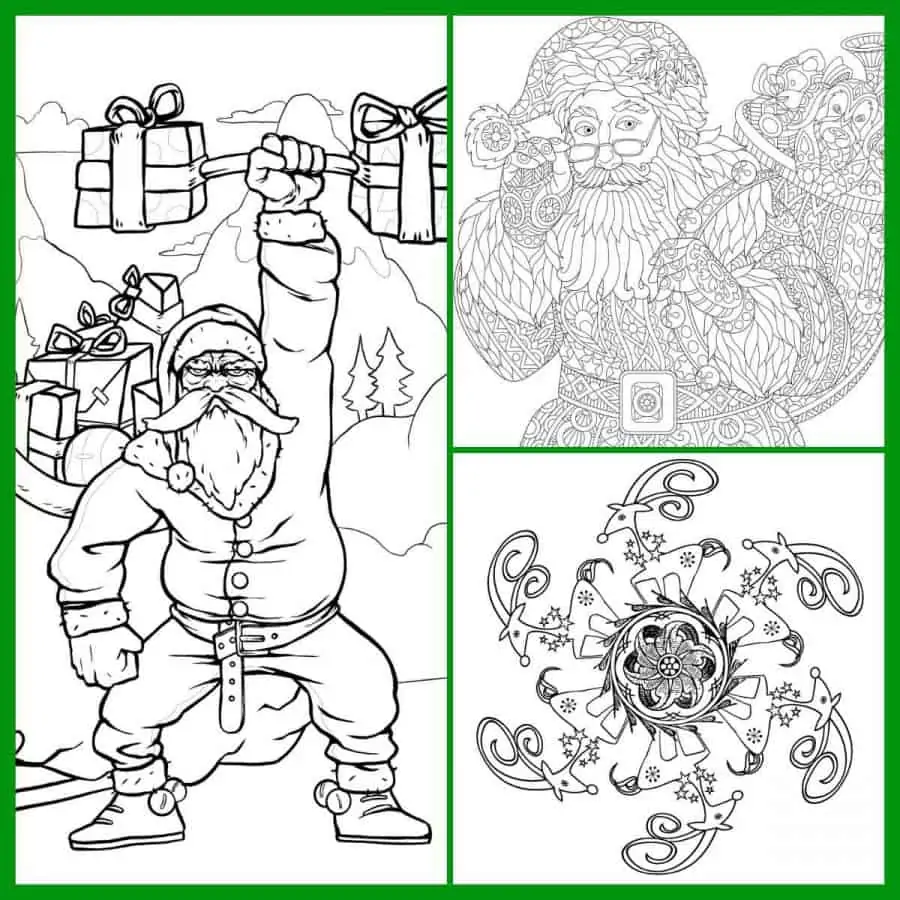 adult christmas tree coloring pages