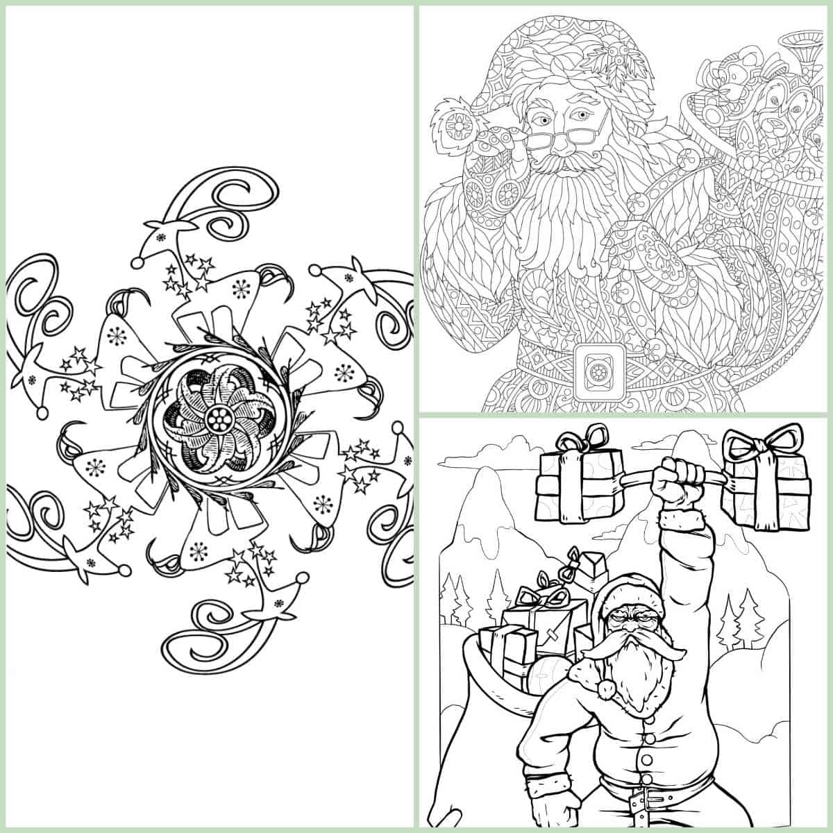 97 Free Adult Christmas Coloring Pages (Printables)