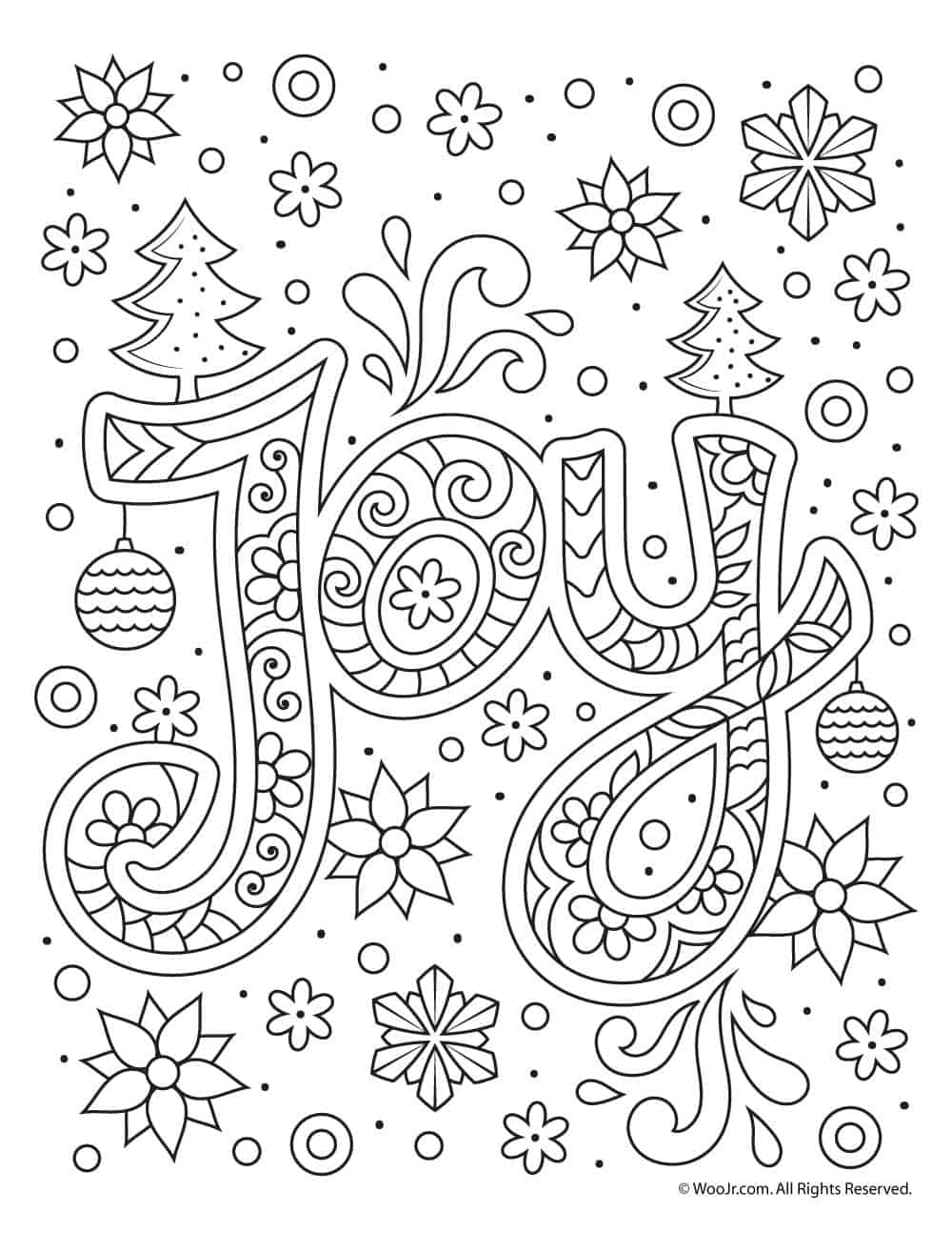 printable coloring pages for adults christmas