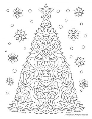 97 Free Adult Christmas Coloring Pages (Printables) | Artsy Pretty Plants