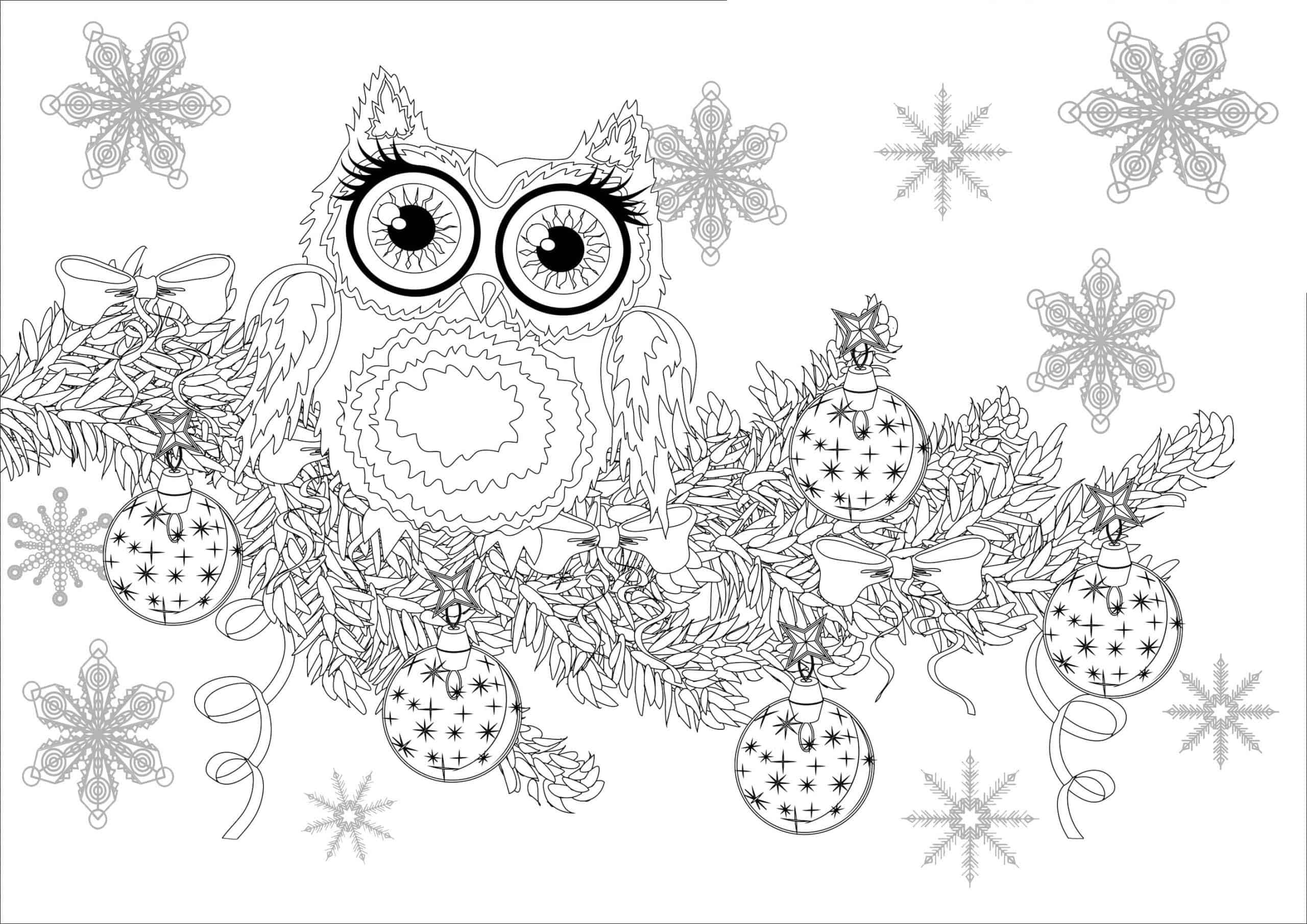 holiday coloring pages for adults