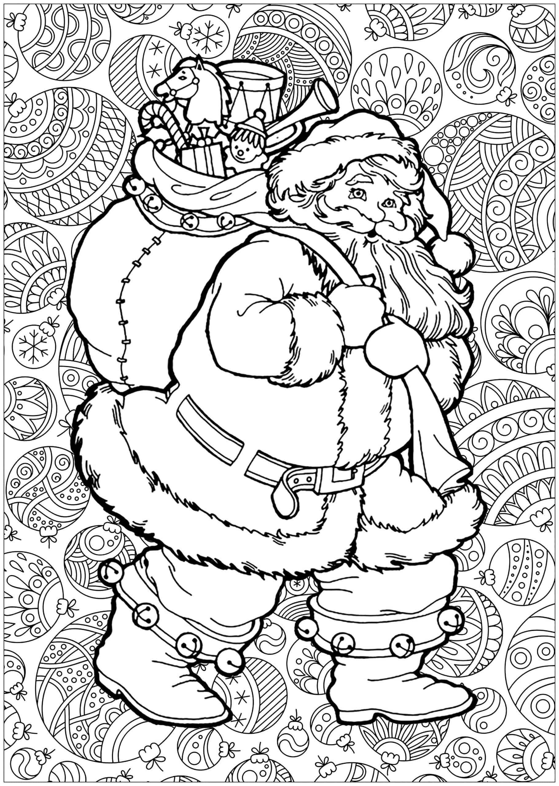 20 Free Adult Christmas Coloring Pages Printables   Artsy Pretty ...