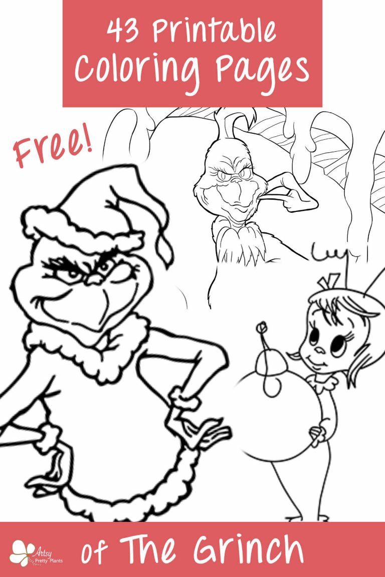 Grinch Middle Finger Coloring Page