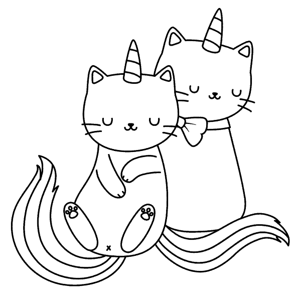 41 Cutest Unicorn Cat Coloring Pages (Free!) - Artsy Pretty Plants