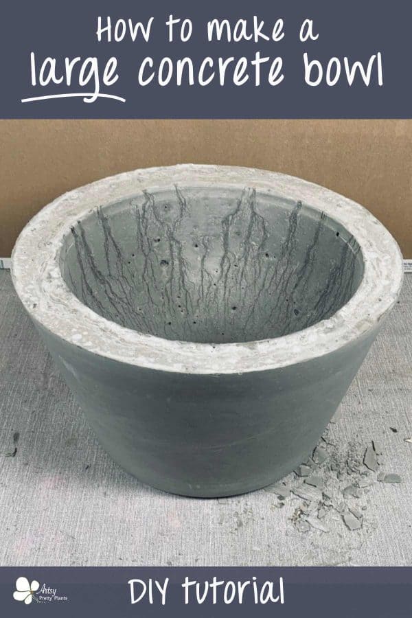 large diy concrete bowl