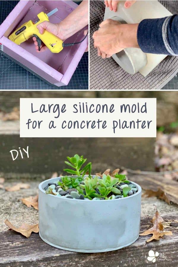 DIY Large Concrete Silicone Mold For Planter