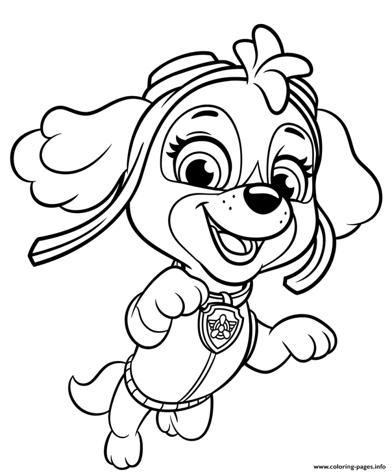 43 Cute Paw Patrol Skye Coloring Pages (Free!) - Artsy Pretty Plants