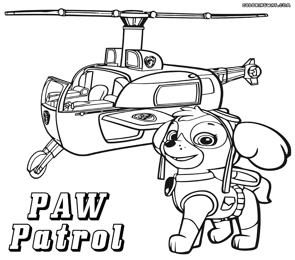 Skye Flying Paw Patrol Coloring Page Printable | Images and Photos finder