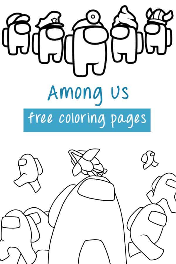 Among Us Coloring Pages for Free