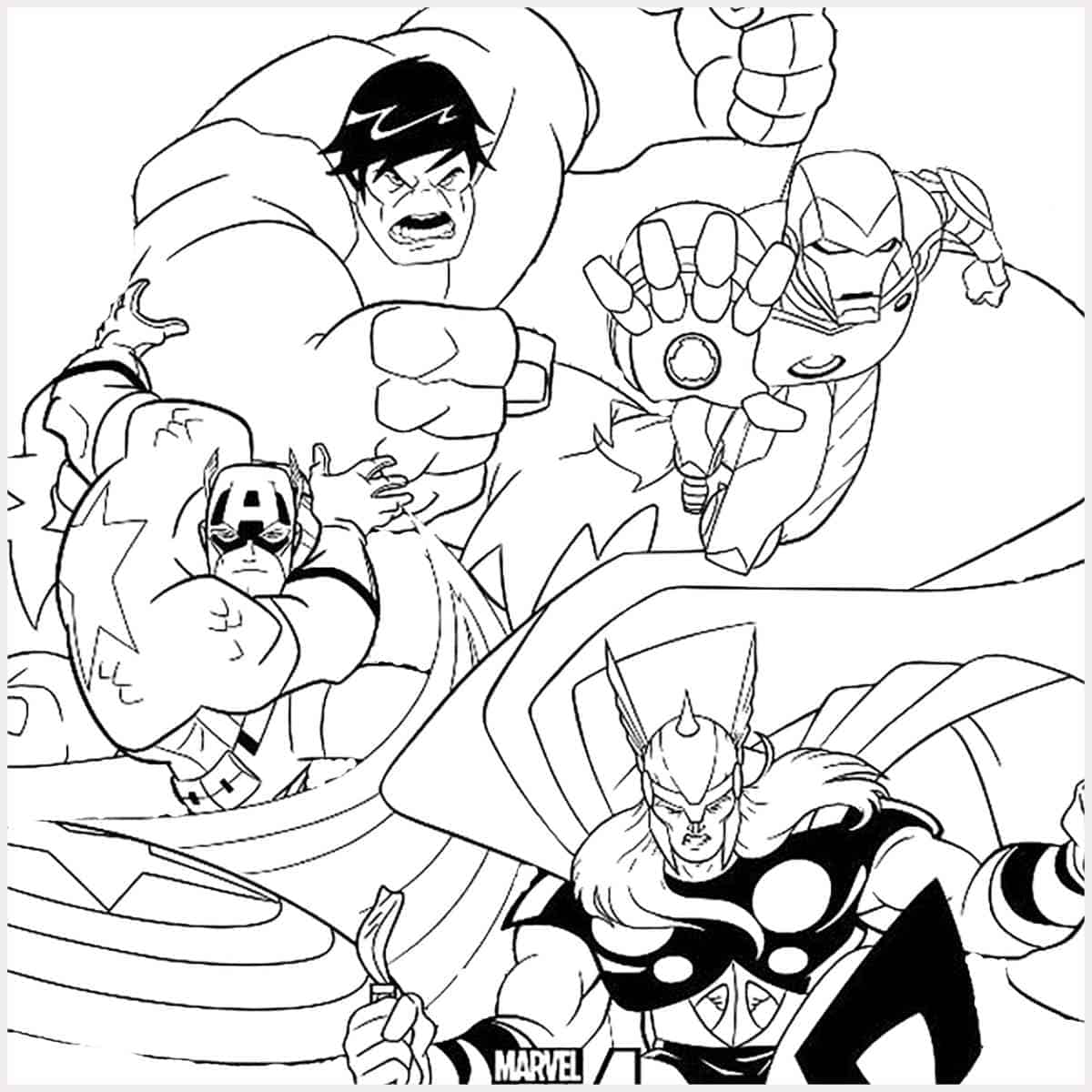 67 Avengers Coloring Pages Free (Easy & Adult)