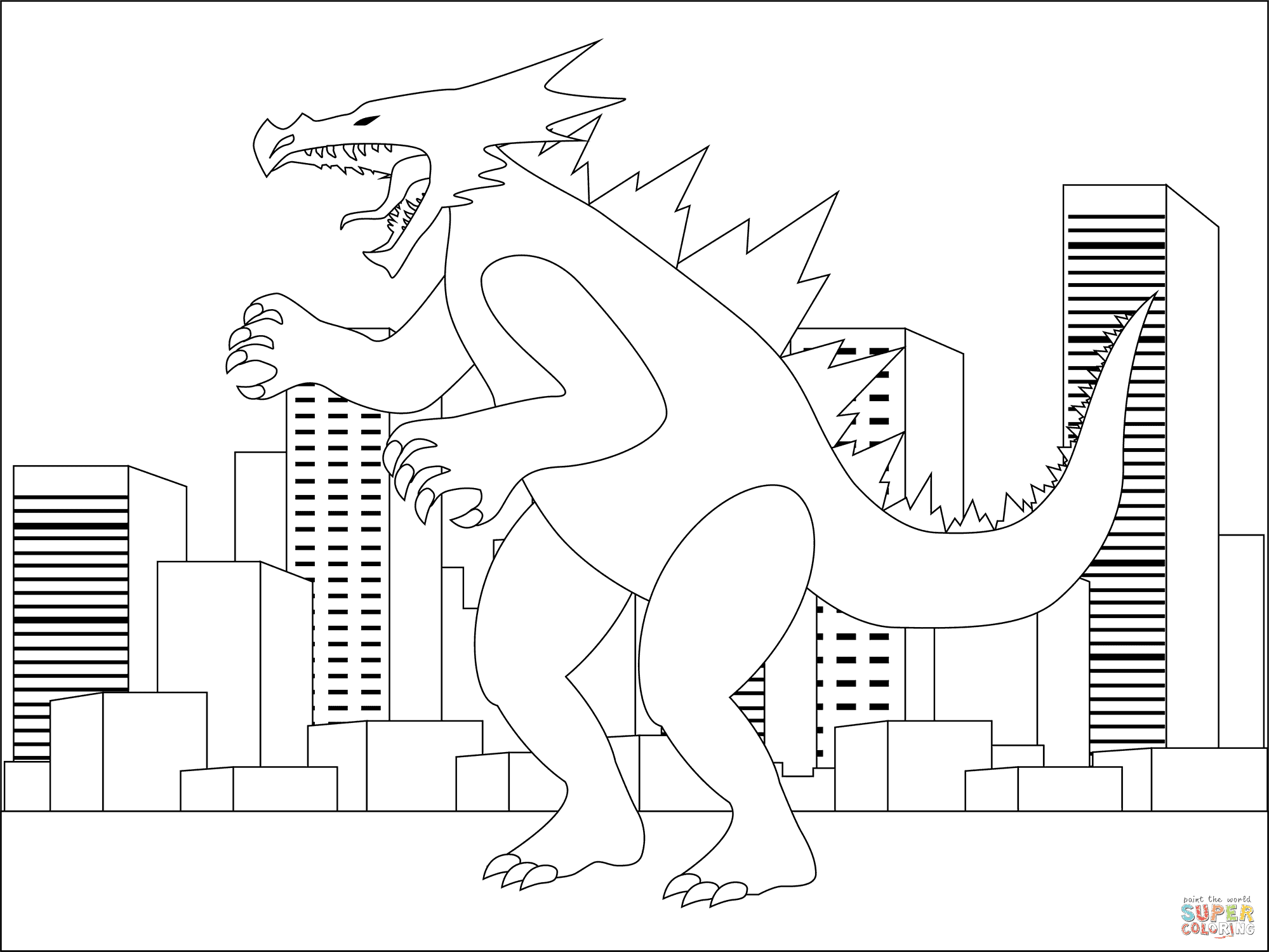 Godzilla Destroyer Coloring Pages