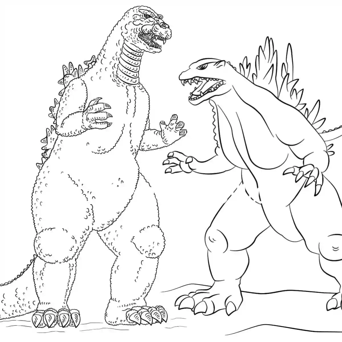 godzilla 2022 coloring page