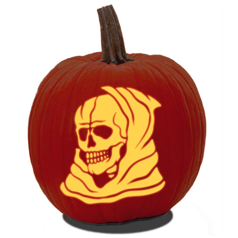 30 Free Skull Pumpkin Carving Patterns &amp; Stencils - Artsy Pretty Plants