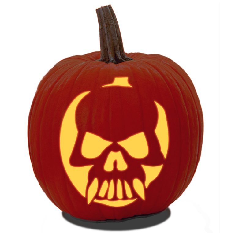 30 Free Skull Pumpkin Carving Patterns & Stencils Artsy Pretty Plants