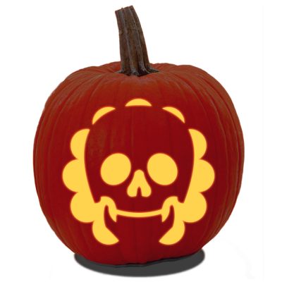 30 Free Skull Pumpkin Carving Patterns &amp; Stencils - Artsy Pretty Plants
